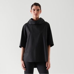 COS mock neck oversized cotton tunic